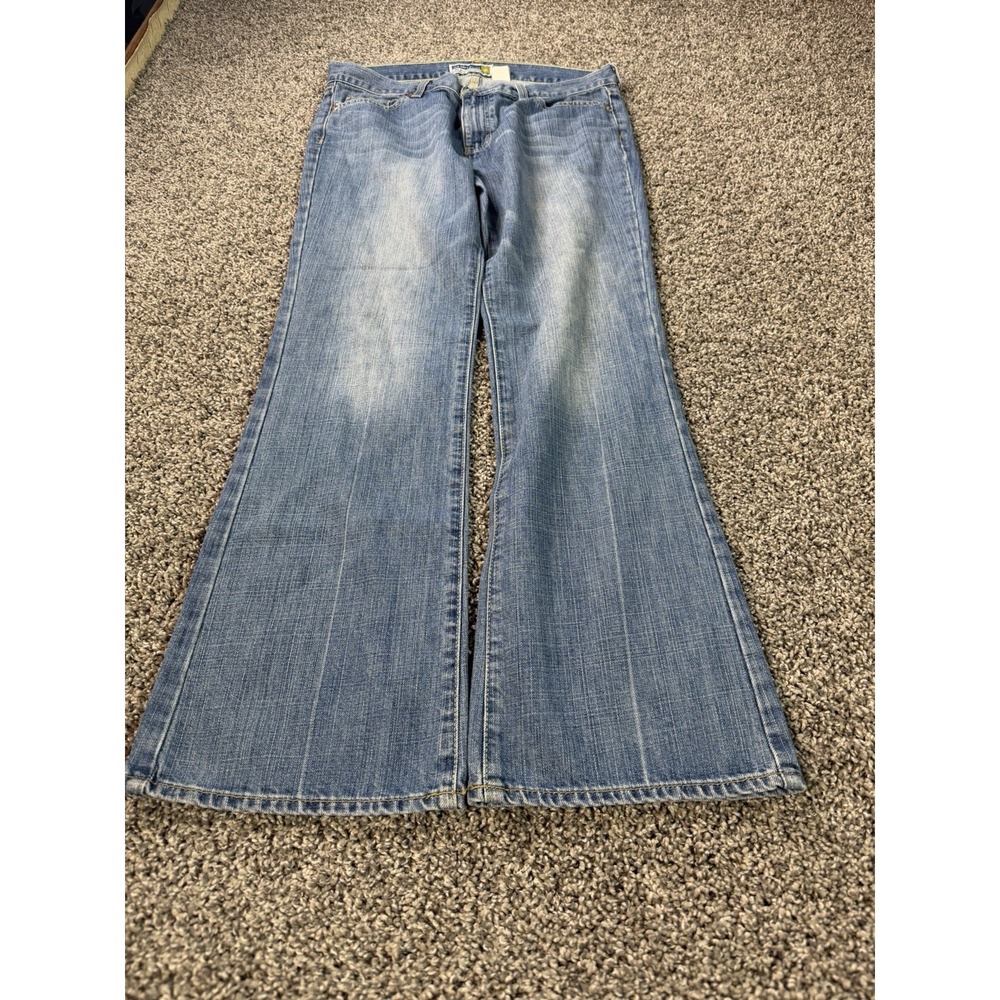 Vintage Y2K Old Navy Low Waist Bootcut Jeans Women's Size 10 Short Blue Baggy